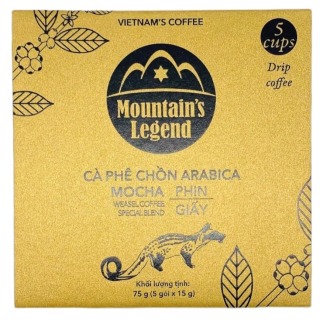 Cà phê chồn túi lọc Arabica-Hộp 5 gói thumbnail