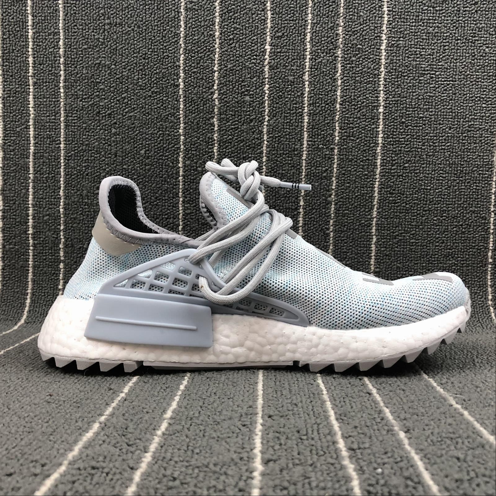 [Full Box] Giày thể thao HUMAN RACE NMD Xanh xám nhạt tím