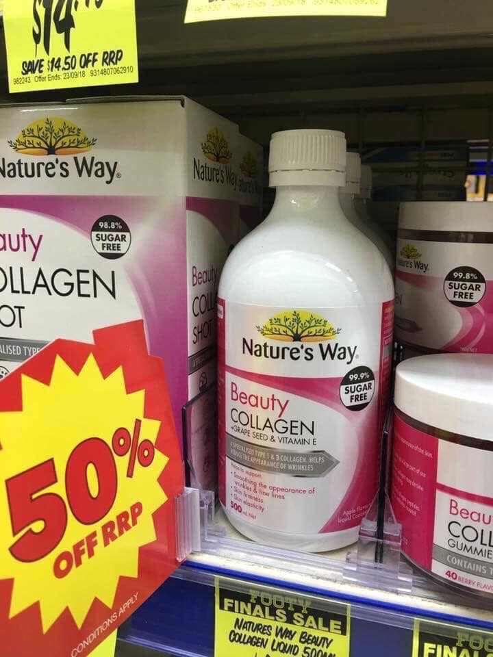 Beauty Collagen dạng nước Liquid 500ml Úc giúp đẹp da móng tóc