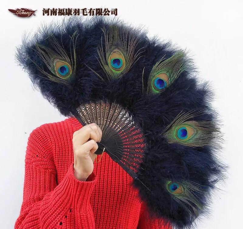 Quạt lông công cao cấp