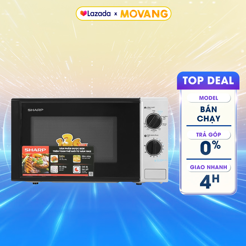 [GIAO TẠI HCM] - Lò Vi Sóng Cơ Sharp R-G225VN-BK