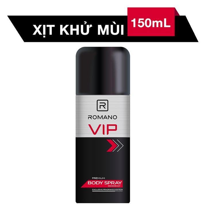 XỊT KHỬ MÙI ROMANO VIP 150ml
