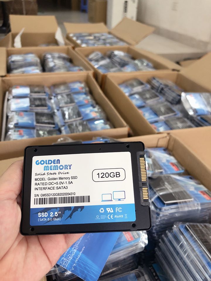 Ổ cứng SSD 120G Golden Memory vỏ nhôm
