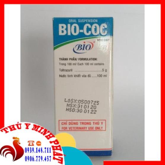 BIO COC (cầu trùng ) lọ 10ml (biococ)