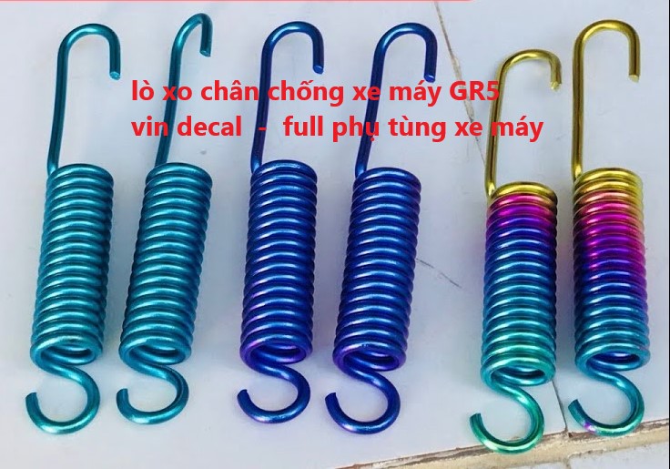 Lò xo chân chống Titan Gr5 chống nghiêng xe tay ga , chống nghiêng xe số