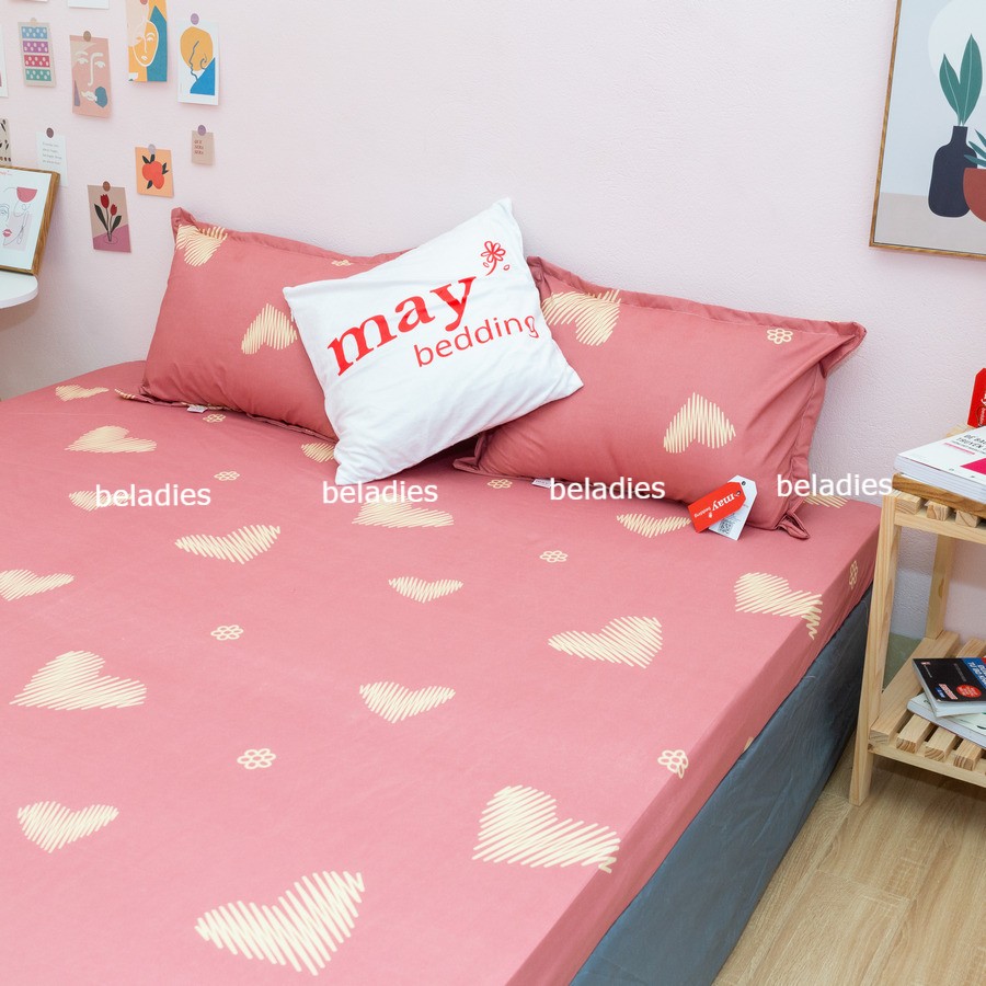 Bộ ga giường drap trải giường kèm 2 vỏ gối nằm nhiều mẫu m2,m4,m6,m8,2m2 Belady bedding