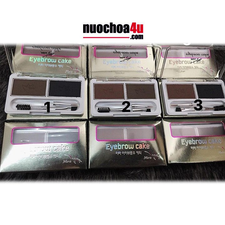 Bột Kẻ Chân Mày 2 Ngăn MIRA EYEBROW CAKE