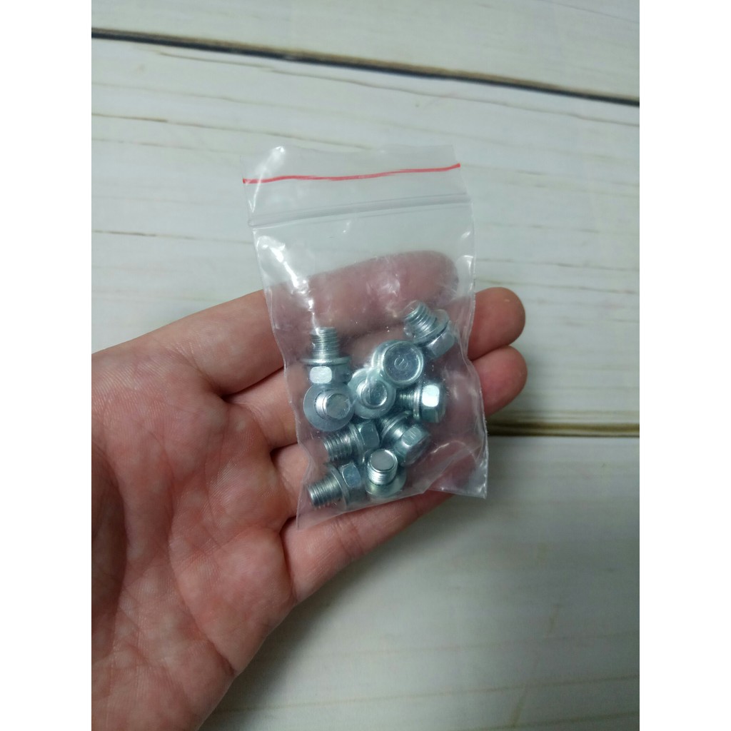 combo 10 cái ốc 7 ly hộp xích ngắn (dụng cụ sửa xe)