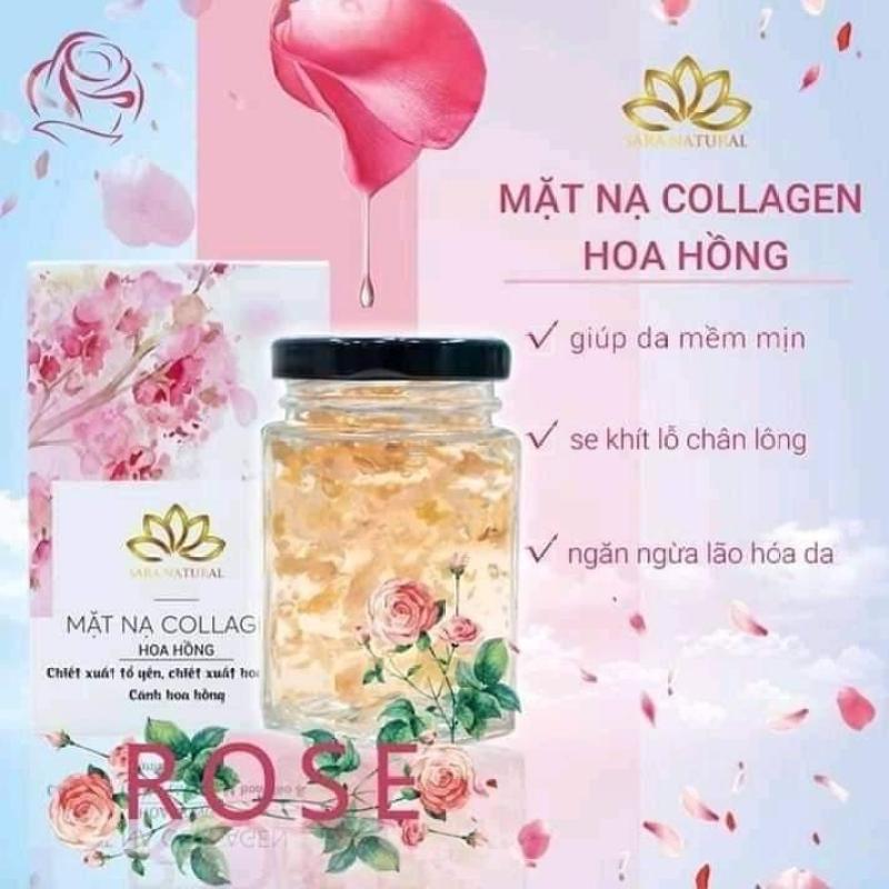 Mặt nạ tổ yến tươi collagen Hoa Hồng - hoa Anh Đào / có phiếu bảo hành
