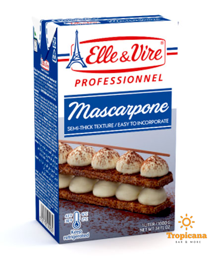 Phô Mai Kem Elle&Vire Mascarpone - Hộp 1L