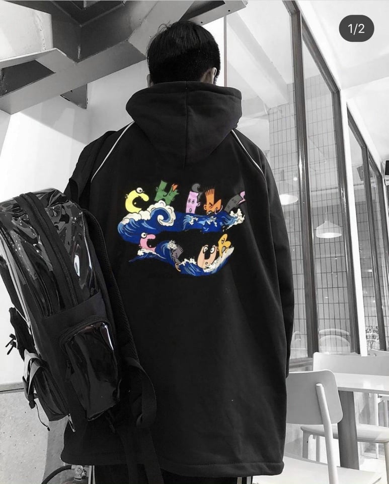 ÁO KHOÁC HOODIE CAO CẤP IN HÌNH HỌA TIẾT CHỮ 3D CHILI CLUB FORM RỘNG CÁ TÍNH TRẺ TRUNG
