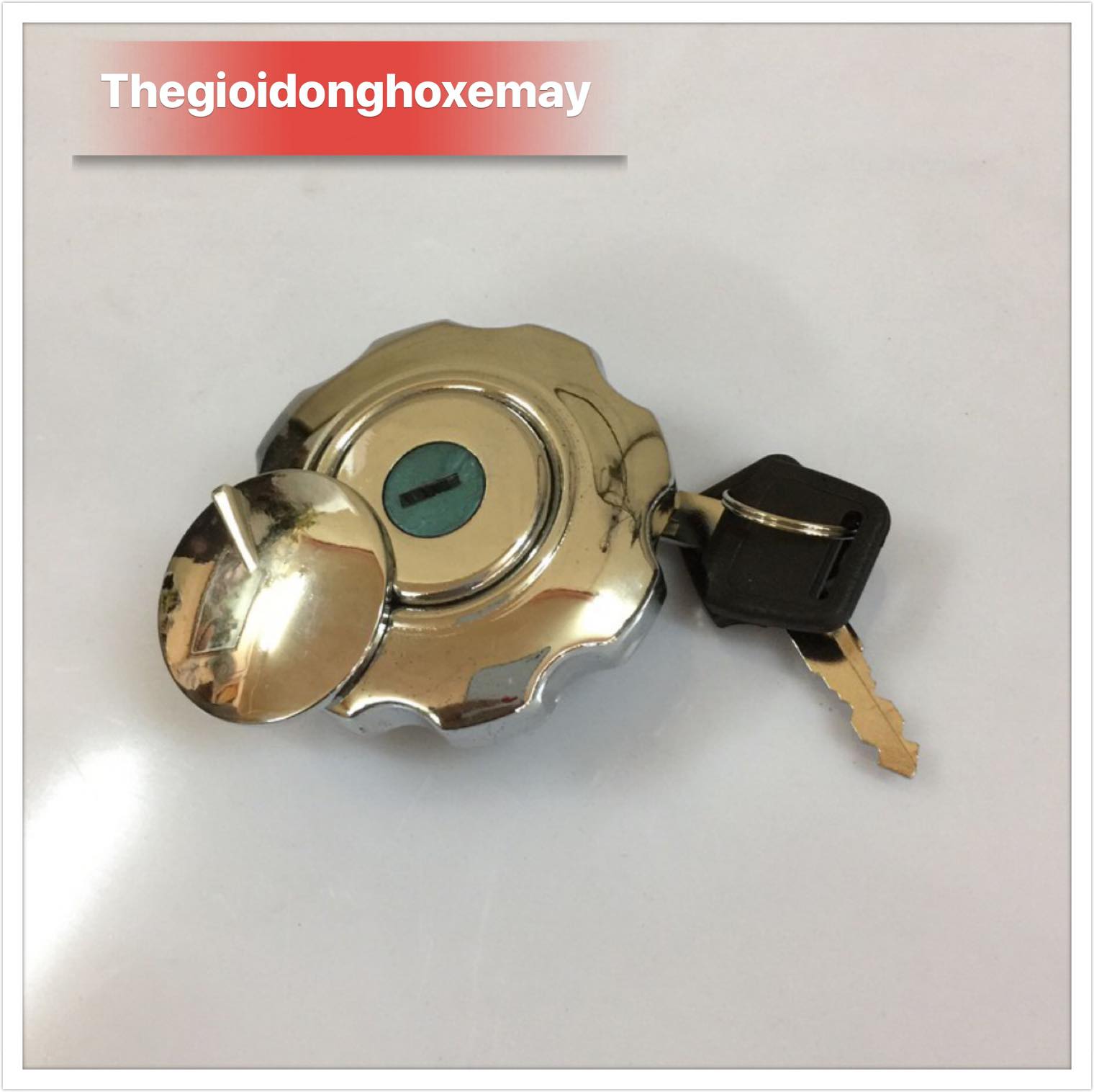 Nắp bình xăng inox cho xe CD có khóa