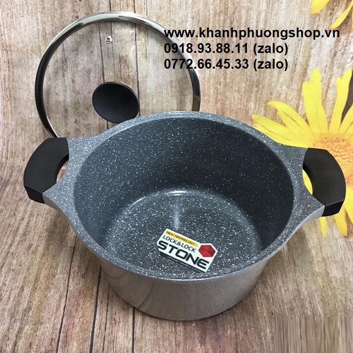 [HCM]bộ nồi đá lock&lock - nồi đá lock&lock