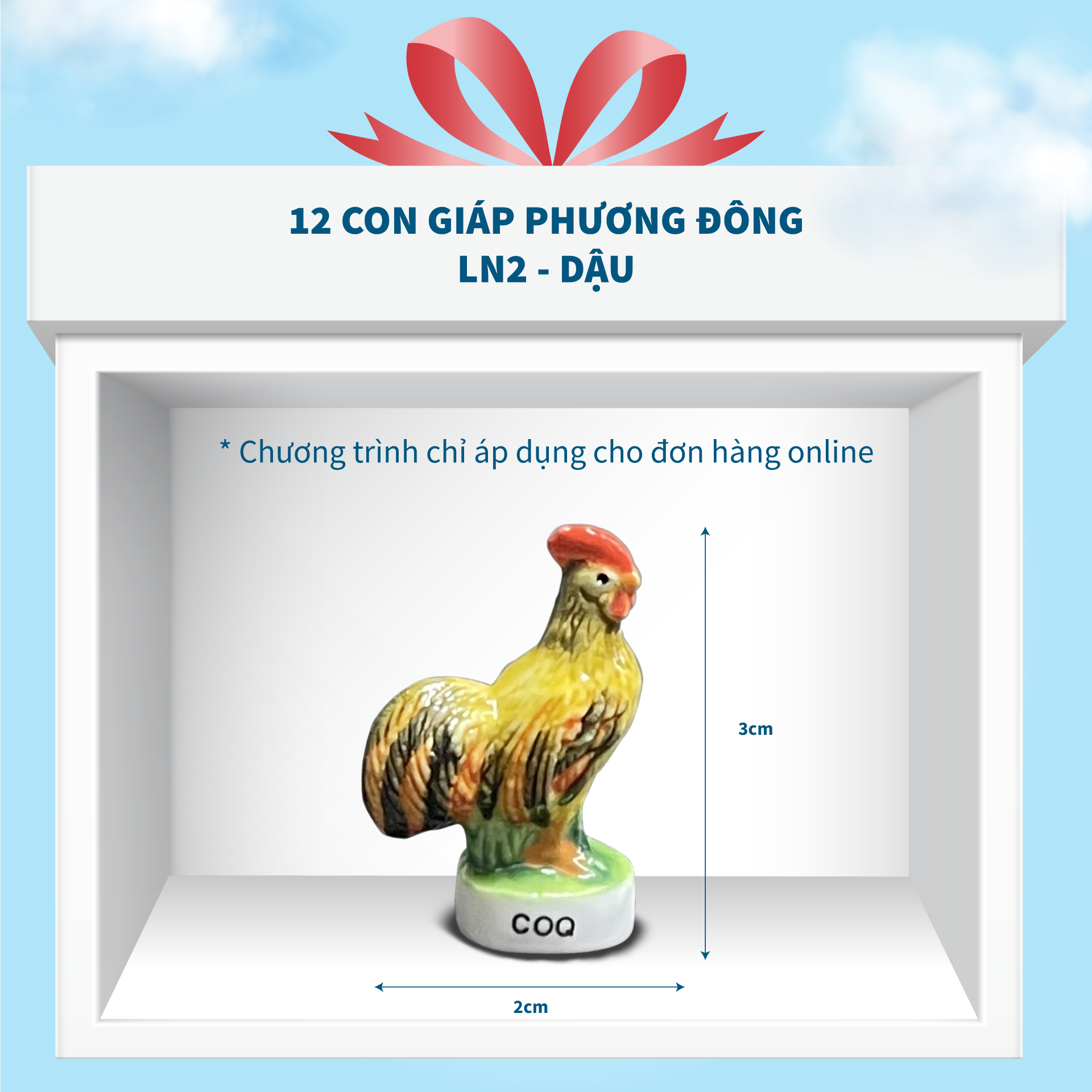 [GIÁ ƯU ĐÃI] Tượng Con Giáp Sứ Cao Cấp Minh Long