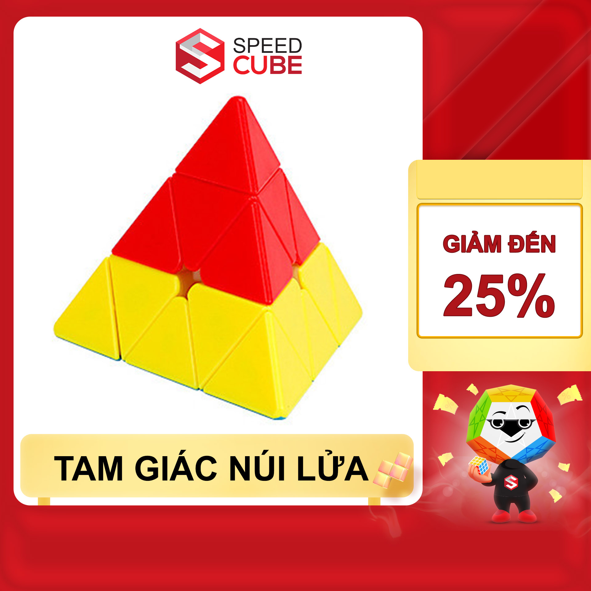 Rubik tam giác núi lửa, rubic biến thể moyu pyraminx - Shop Speed Cube