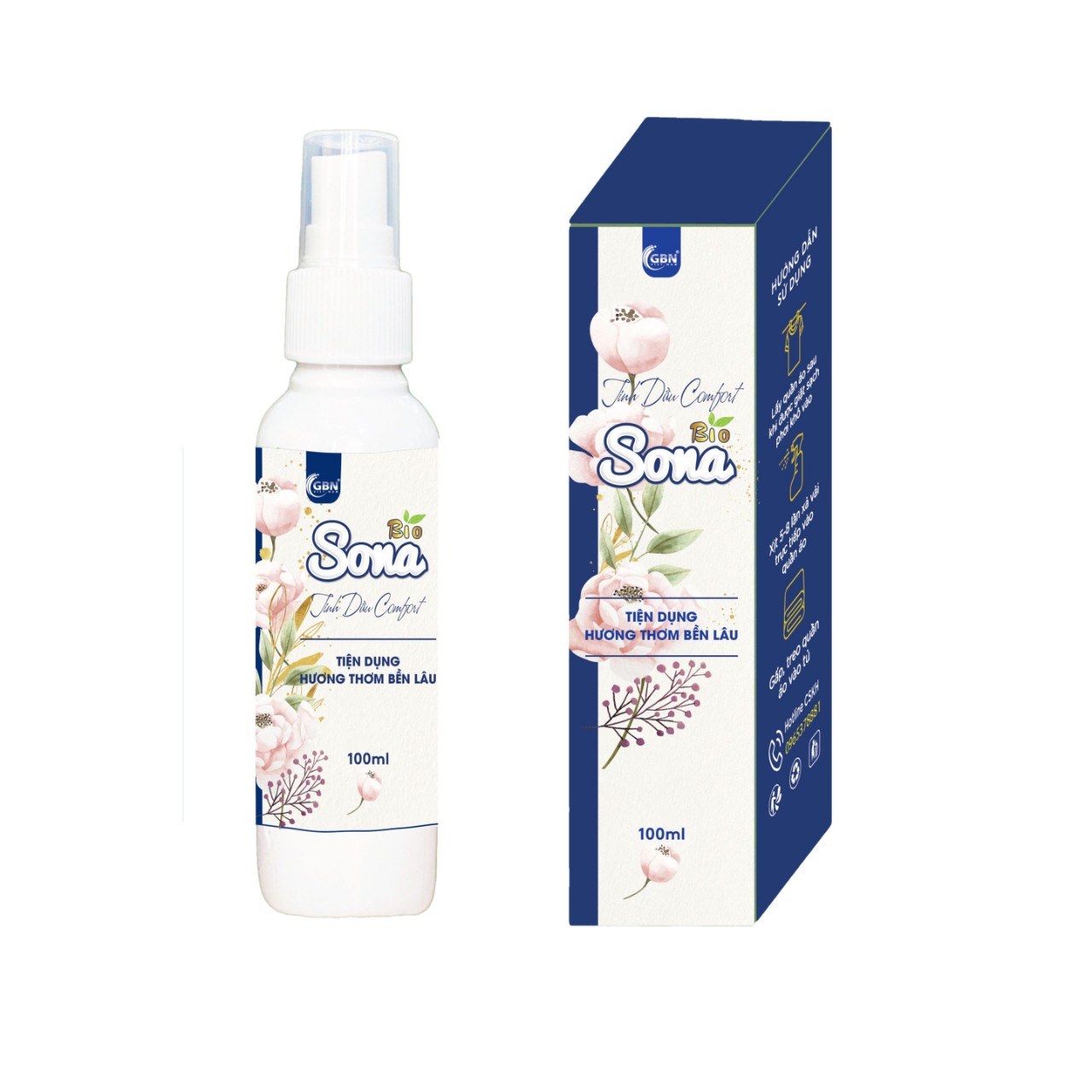 Combo 10 chai  SONA nước xả vải khô hương Com.forr