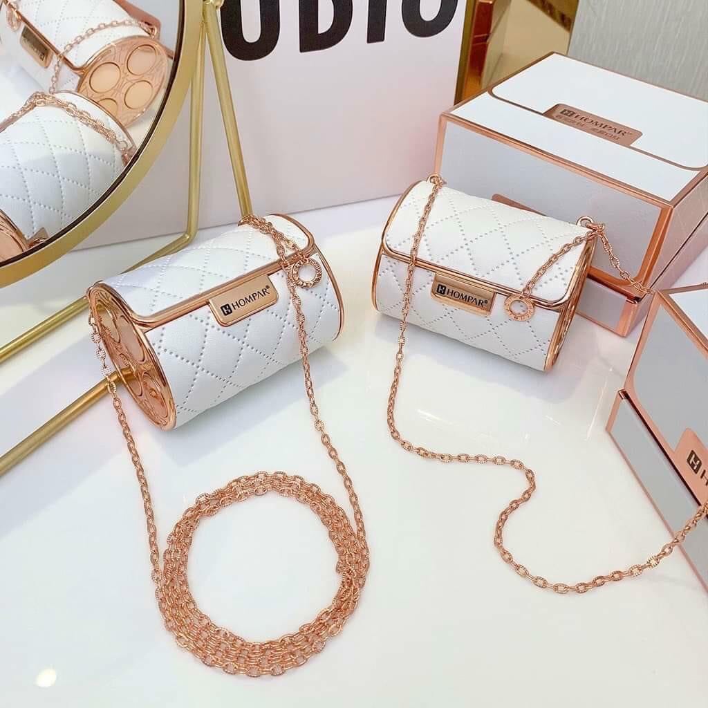 Set 4 cây son Hompar set fullbox + túi đựng son đeo chéo