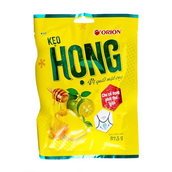 combo 5 túi kẹo họng orion - gói 25 viên