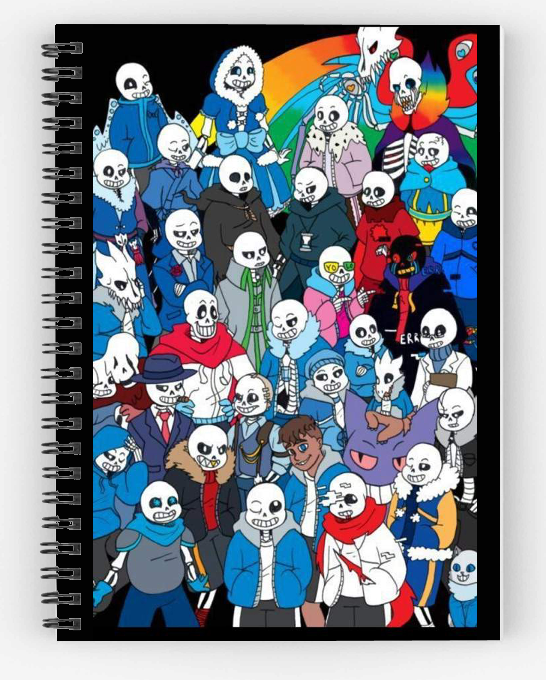 Sổ sans ink erro Undertale sổ gáy xoắn