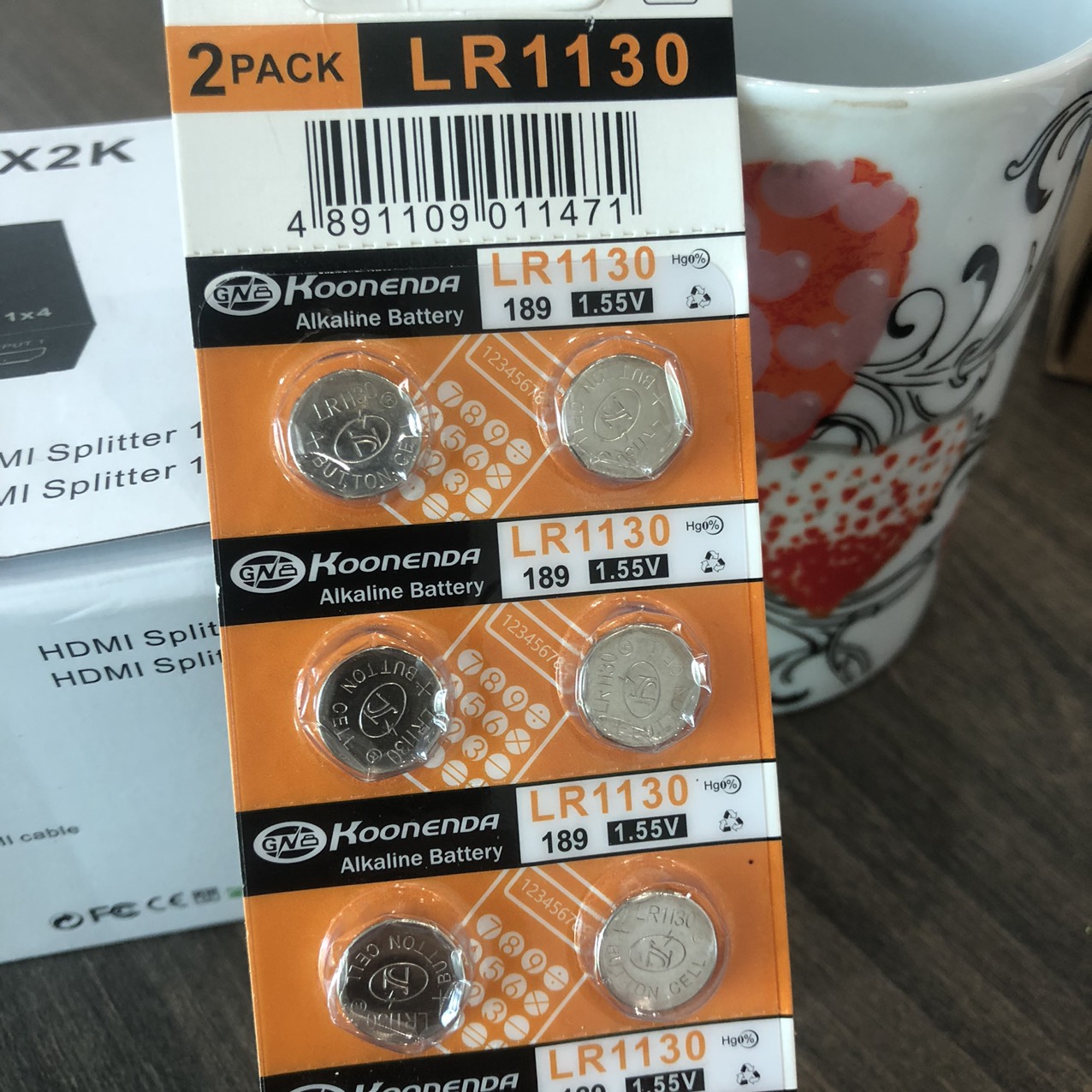 Vỉ 10 viên pin cúc áo LR1130