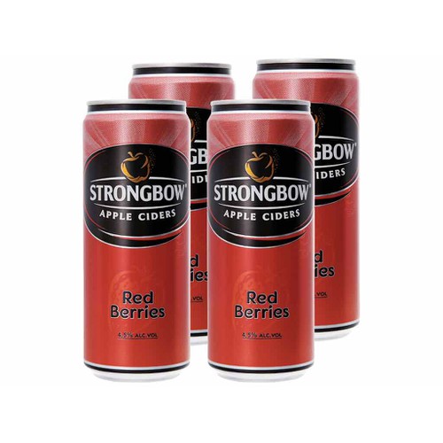 [Siêu thị WinMart] - Lốc 6 lon nước ép lên men vị dâu đỏ Strongbow 330ml