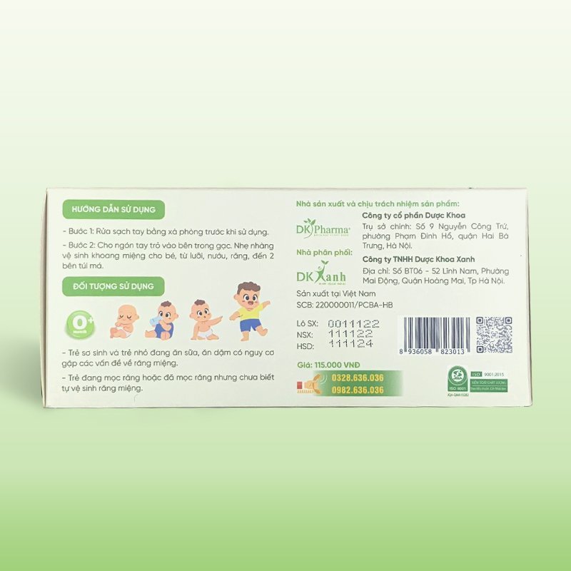 Gạc rơ lưỡi thảo dược Elemis - Dk pharma