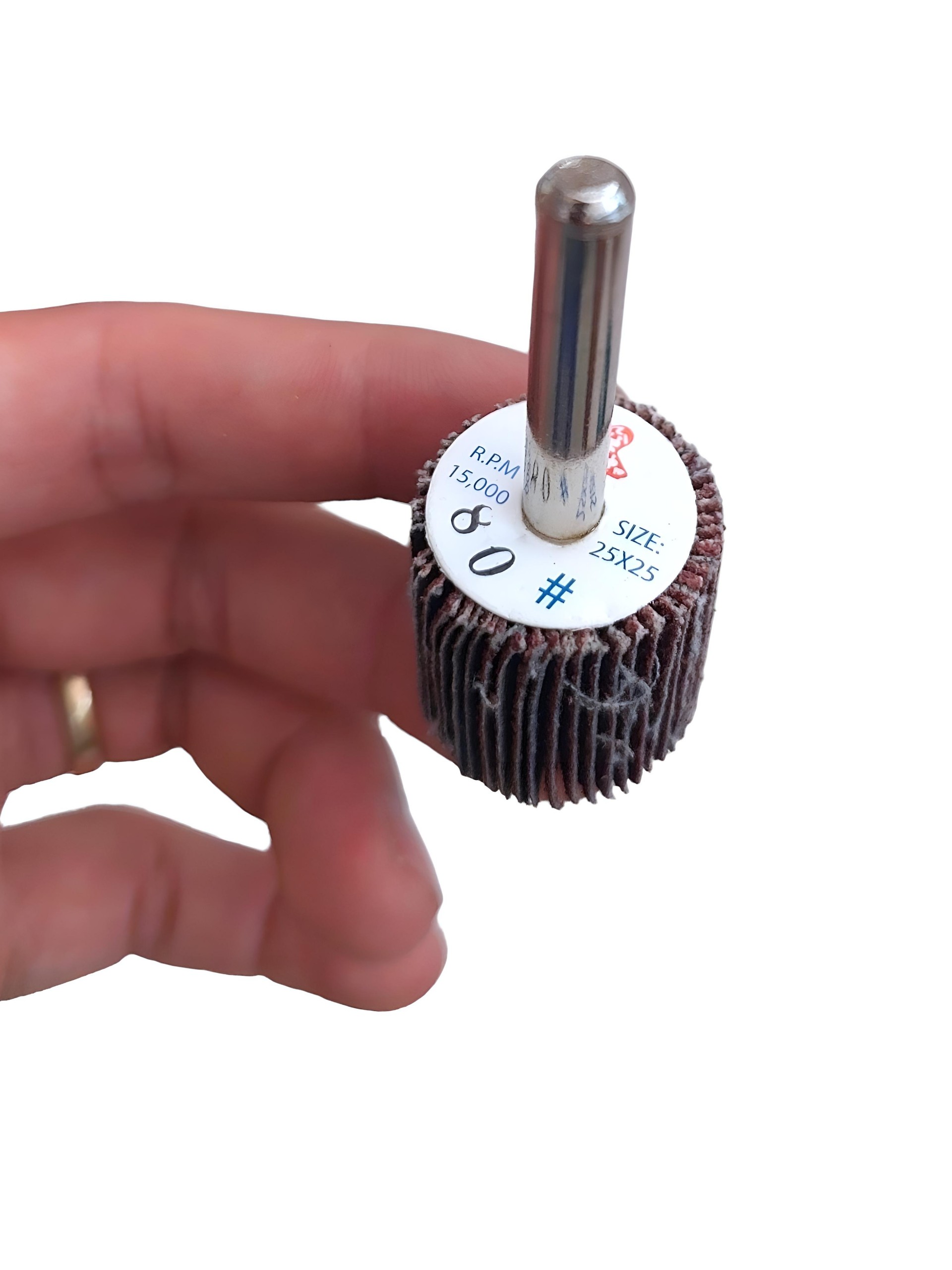 Nhám xếp hình trụ, nhám cà lem mài gỗ, kim loại chuôi 6mm