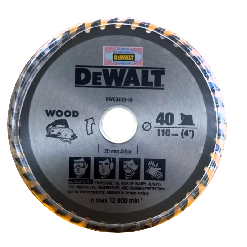 Lưỡi cưa gỗ 110mm/40 răng - Dewalt DW 03410