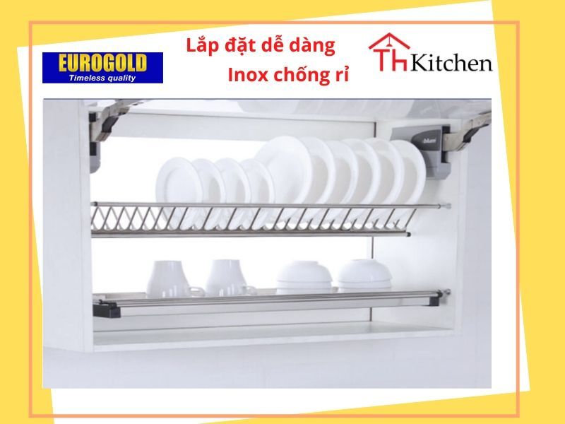 Phụ kiện tủ bếp EUROGOLD-EU01100 : GIÁ BÁT ĐĨA CHỮ V