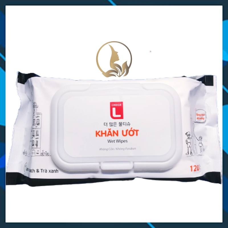 Khăn Ướt LOTTE CHOICE L Gói 120 Miếng (Bibistore)