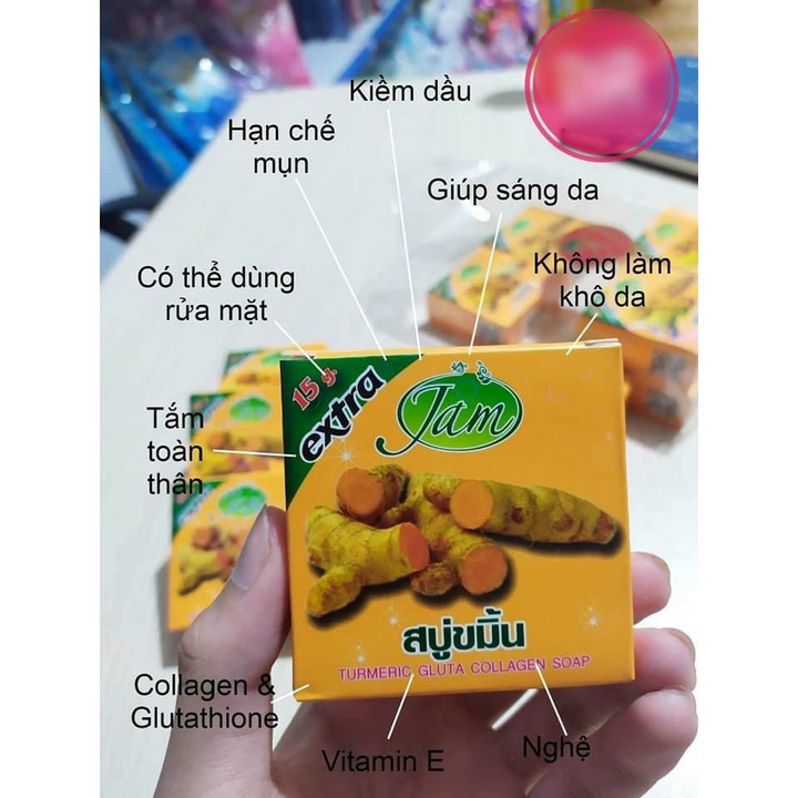 Lẻ 1 bánh xà bông nghệ Thái Lan rửa mặt rửa tay