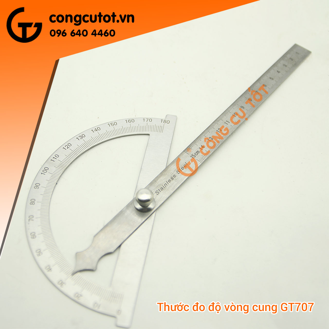 Thước đo góc 180 độ GT707