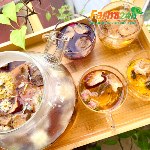 Trà hoa ngũ cốc giúp giảm cân, thanh lọc cơ thể, làm mát gan, an thần ngủ ngon, tốt cho phụ nữ sau sinh, 100% thiên nhiên | Farm24h