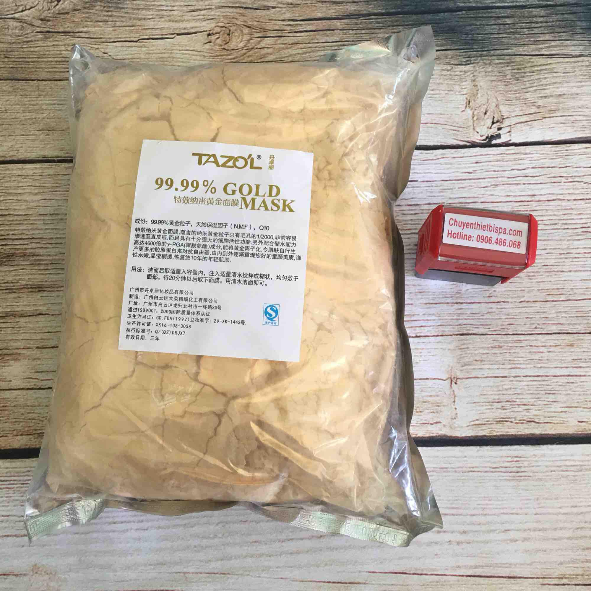 Bột mặt nạ collagen vàng 24k (loại dẻo lột được cả mặt)