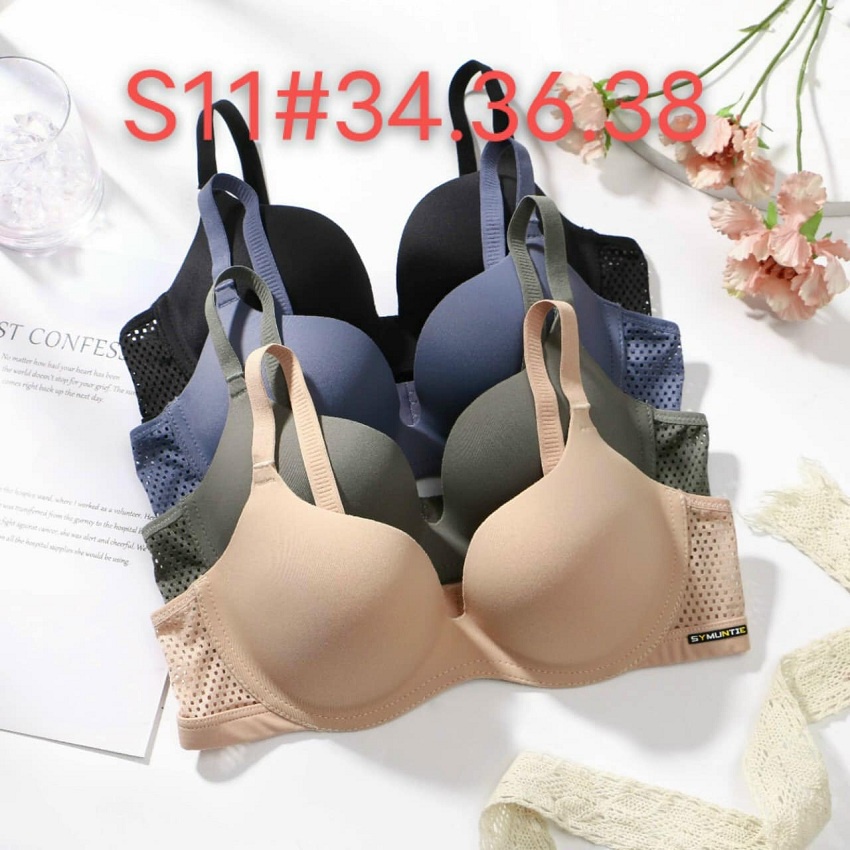 Áo Lót , Áo Ngực Nữ Su Đúc Không Gọng Thông Hơi, Áo Ngực Nâng Ôm Trọn Ngực Cao Cấp S11