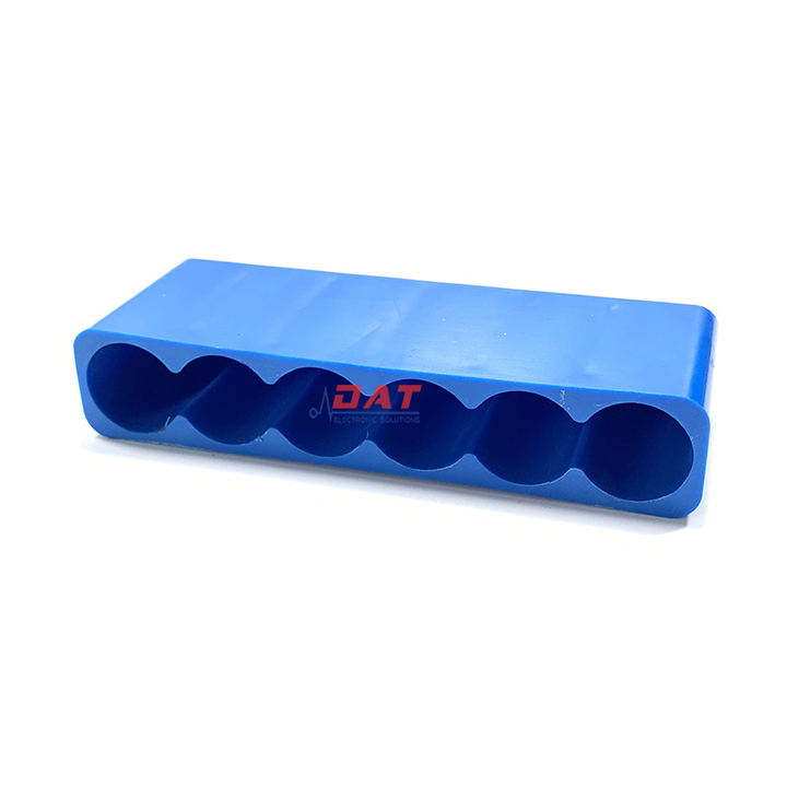 Đế giữ hàn pin 18650 6 pin thẳng - xanh