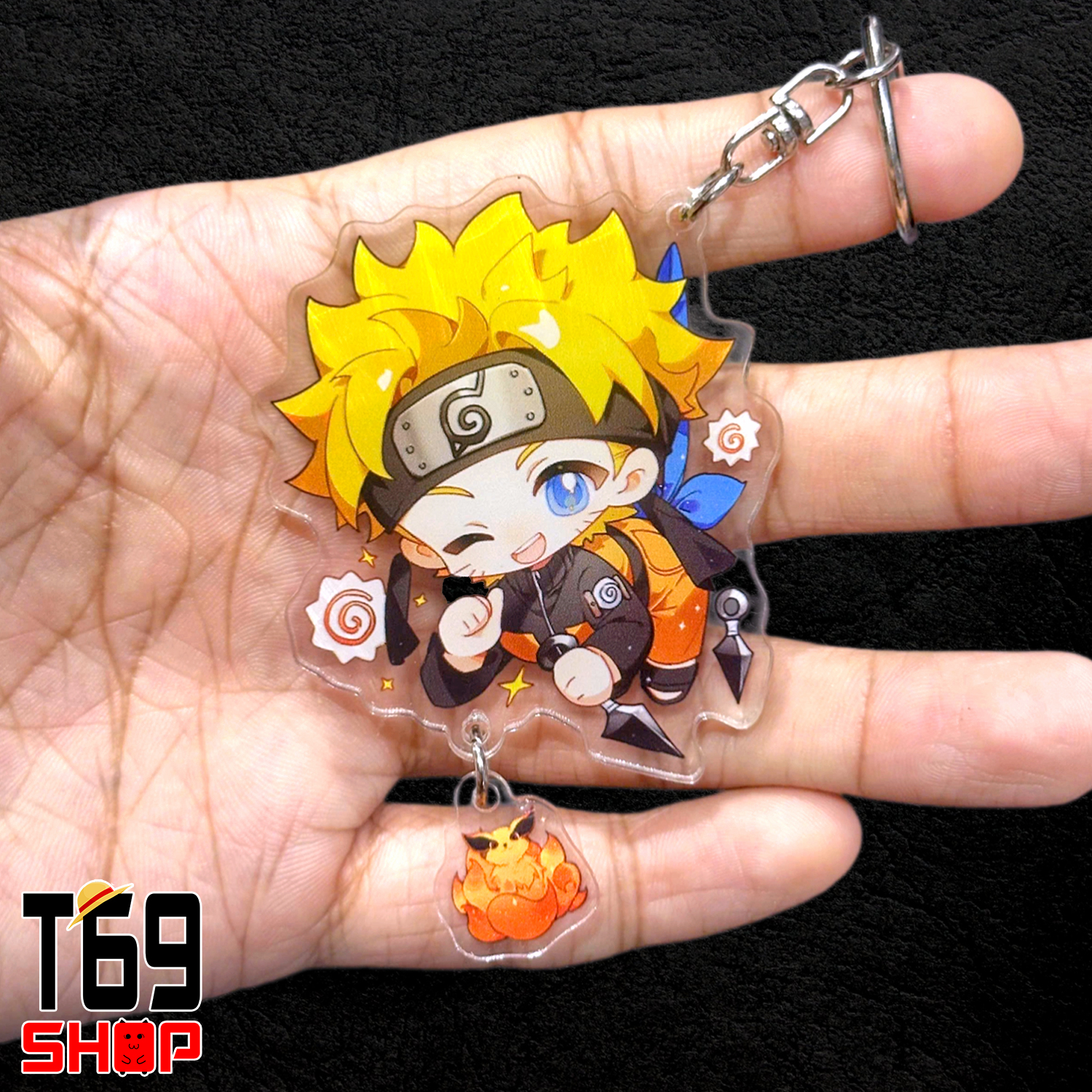 Móc khóa mica anime Naruto - Cute ver (Loại cao cấp - Hình in ép giữa 2 mặt mica) [T69 Shop]