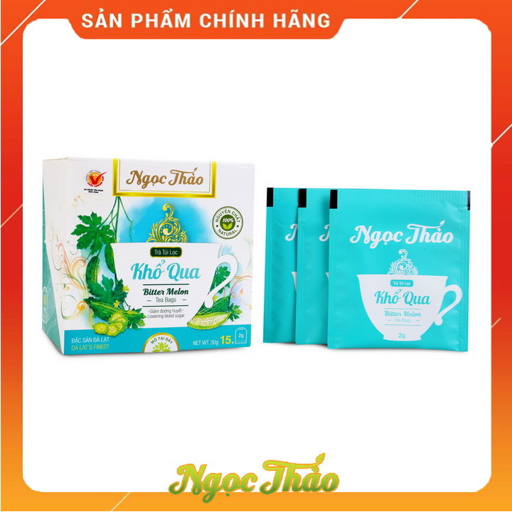 Hộp trà Khổ qua 15 túi lọc Ngọc Thảo