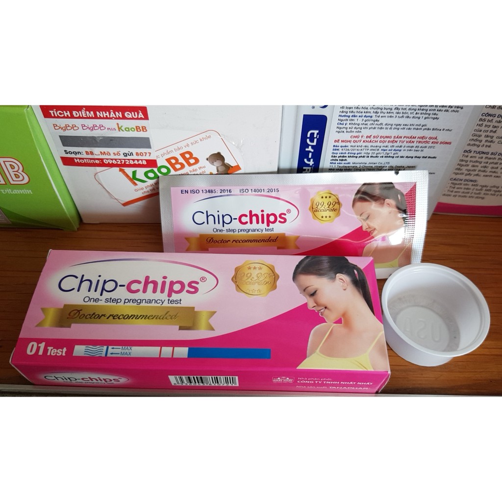 que thử thai chip chips