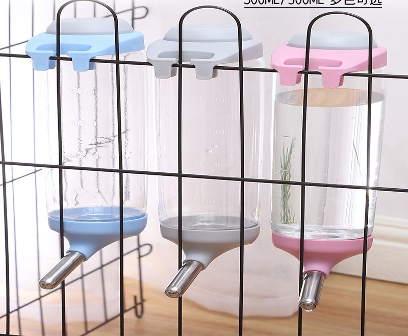 Bình nước 350ml - 500ml cho thỏ bọ chó mèo - T3 PETS SHOP