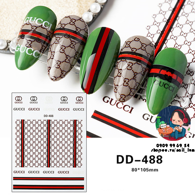[HCM][Video Thực Tế] Nail Sticker - Dán Móng Tay - Bộ Sưu Tập Thương Hiệu