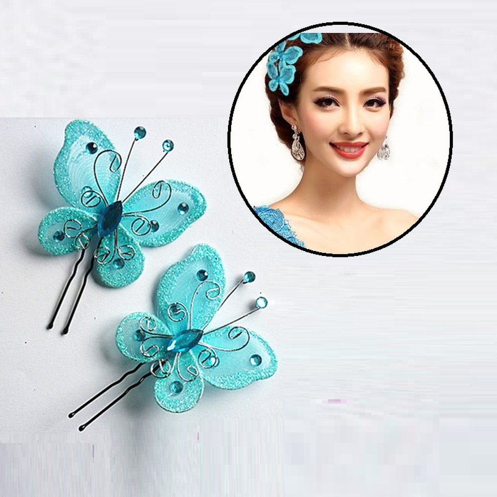 Trâm Cài Tóc Voan Cánh Hồ Điệp