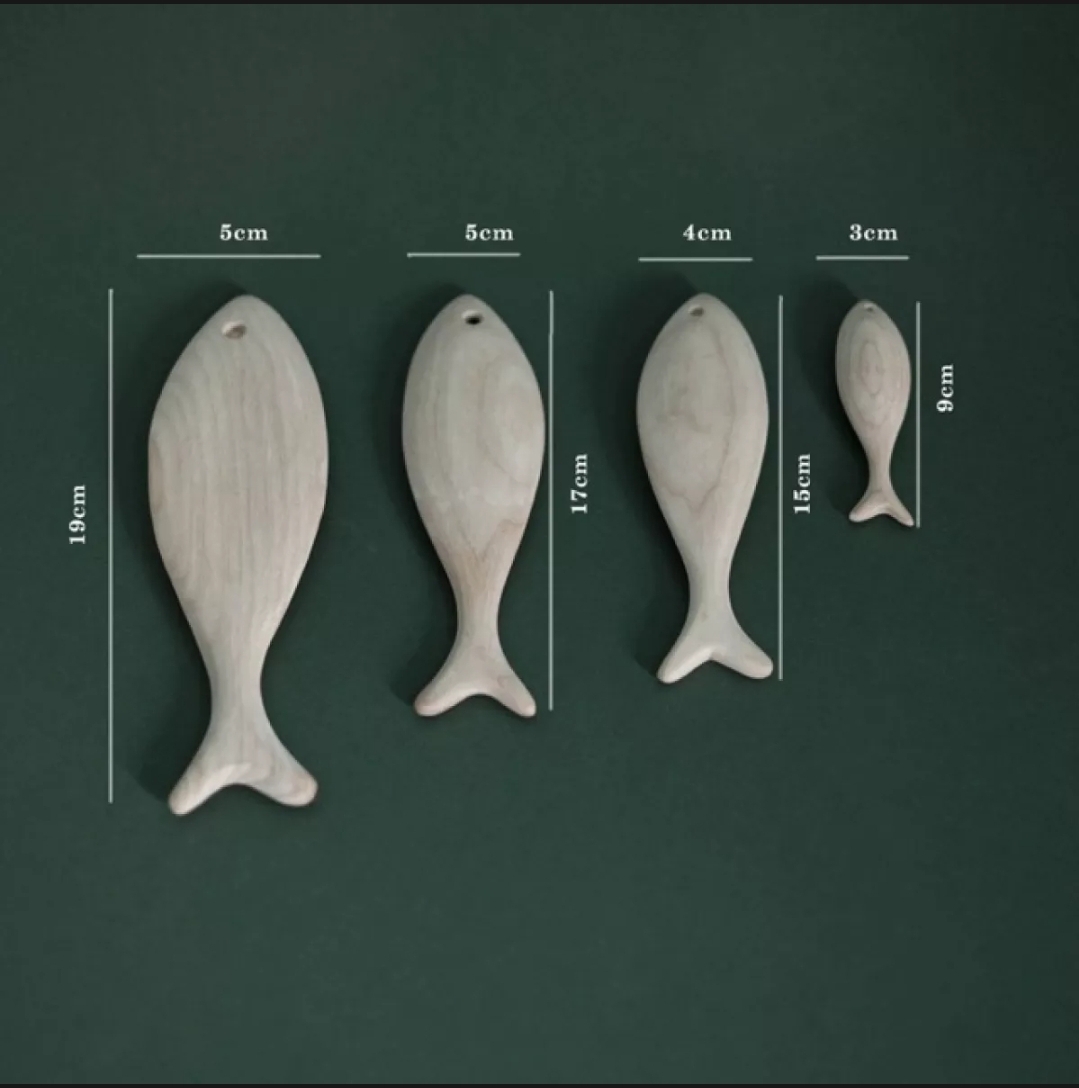 Cá gỗ trang trí handmade (Wooden fish for decoration)