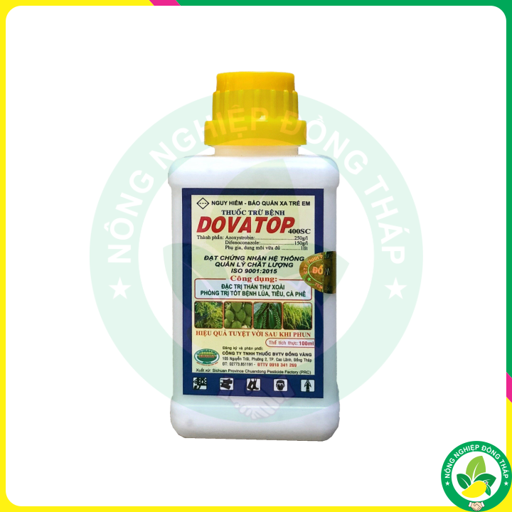 Thuốc Trừ Bệnh DOVATOP 400SC – Đặc Trừ Thán Thư Xoài, Phòng Trị Tốt Bệnh Lúa, Tiêu, Cà Phê (Chai 100ml)