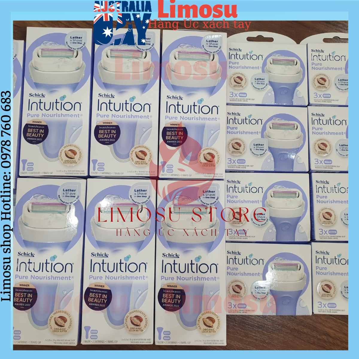 Dao cạo đầu bơ SCHICK Intuition và lưỡi thay thế