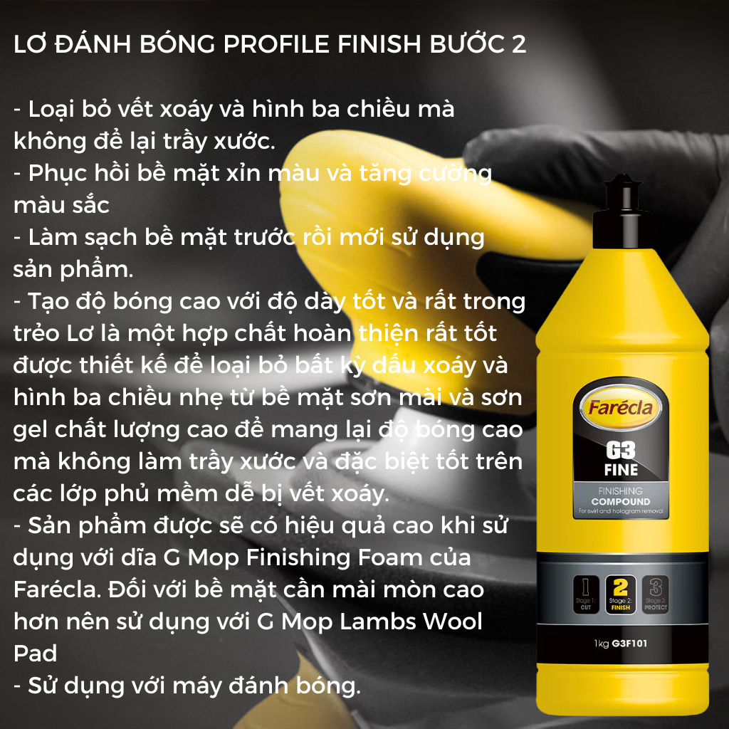 Sáp đánh bóng Epoxy Resin Farecla mini 80g