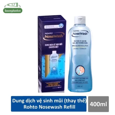 [HCM]Dung dịch vệ sinh mũi Rohto NoseWash (Bình thay thế) 400ml