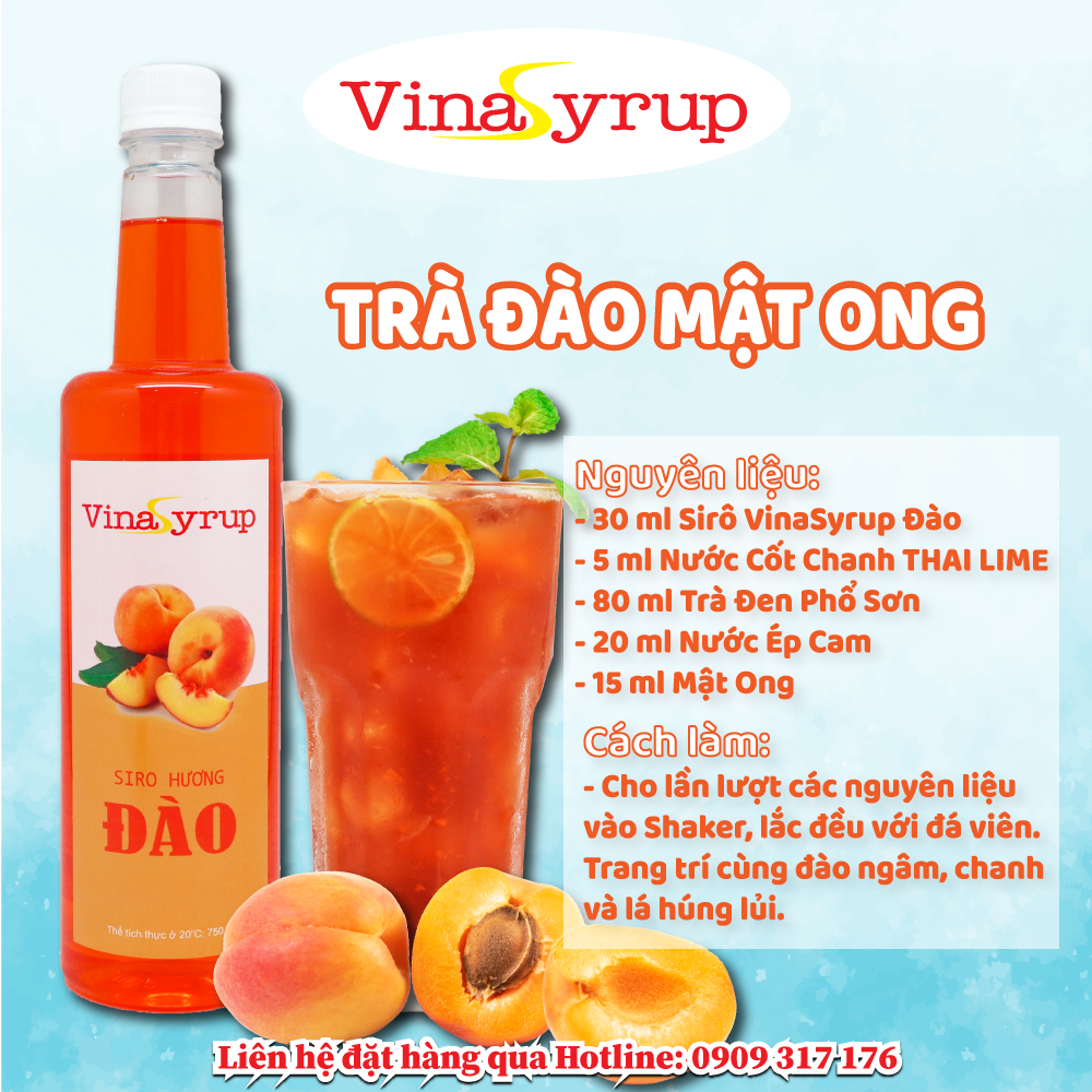 SIRO ĐÀO VINASYRUP 750ML