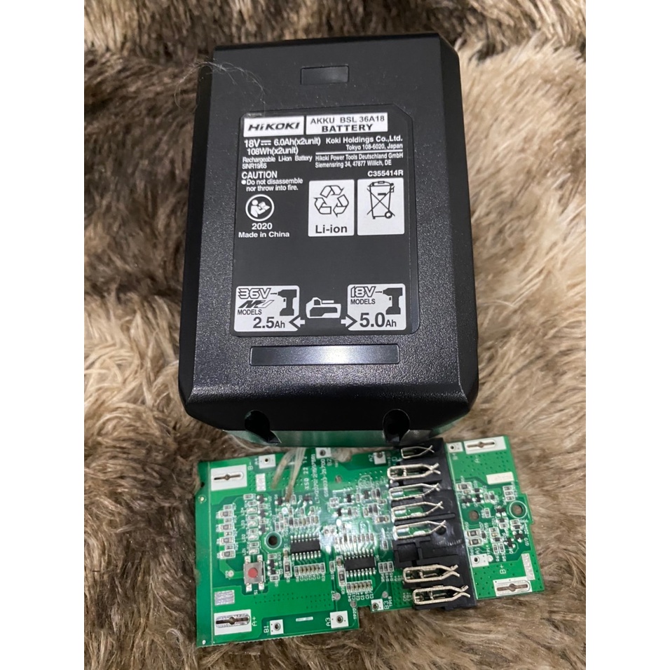 Vỏ mạch MULTIVOLT Metabo- Hitachi 36v /18v cell 21700. BN.