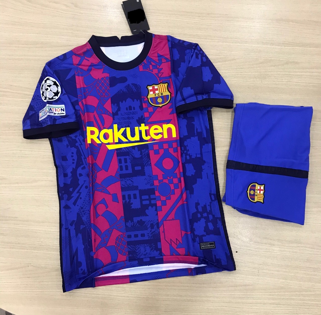 Áo Bóng Đá CLB Barcelona- 2022- Chất Polyeste Thái Cao Cấp - Co Giãn 4 Chiều